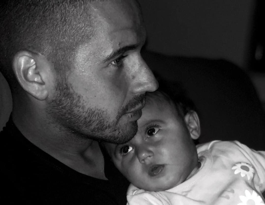 Emiliano Tortolano e la figlia Ginevra