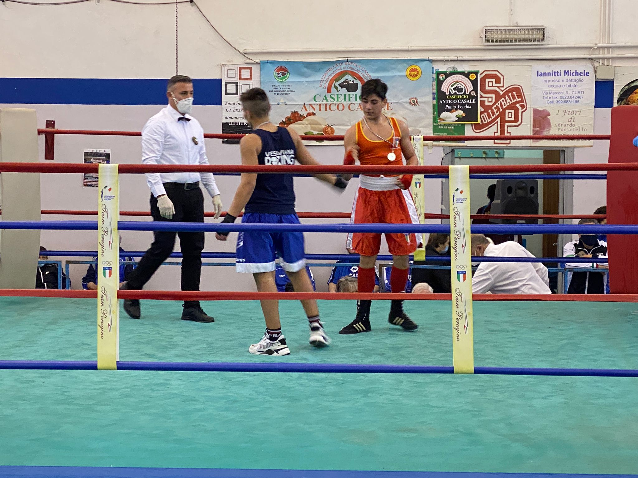 Riunione Pugilistica a San Prisco. Paura per Diodato, la Tifata va in pari e primo successo all’esordio per la Zappoli