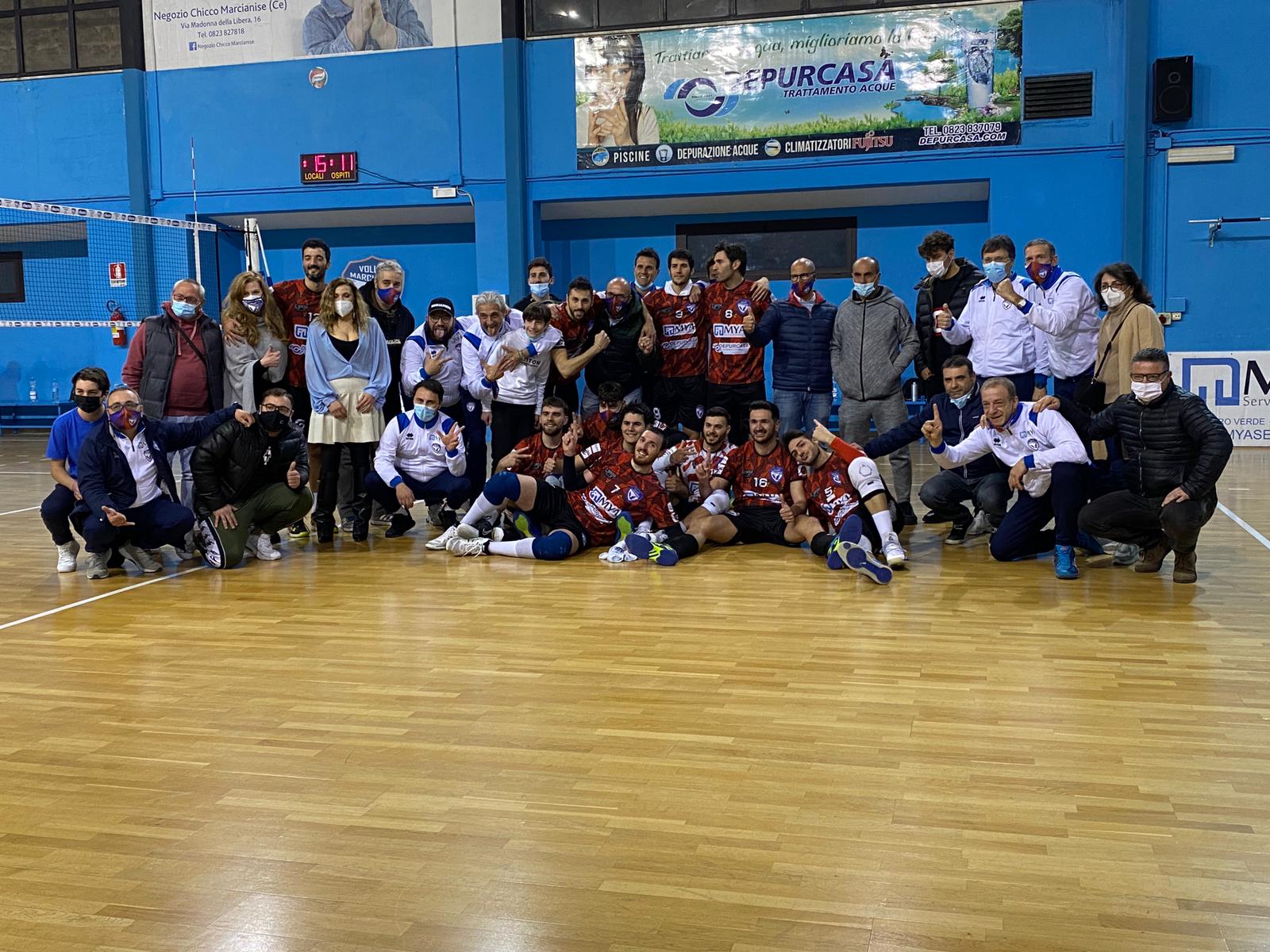 La Mya Volley Marcianise chiude in vetta il girone H e ora i playoff per l’A3. Sgueglia-Siciliano hanno già riscritto la storia!