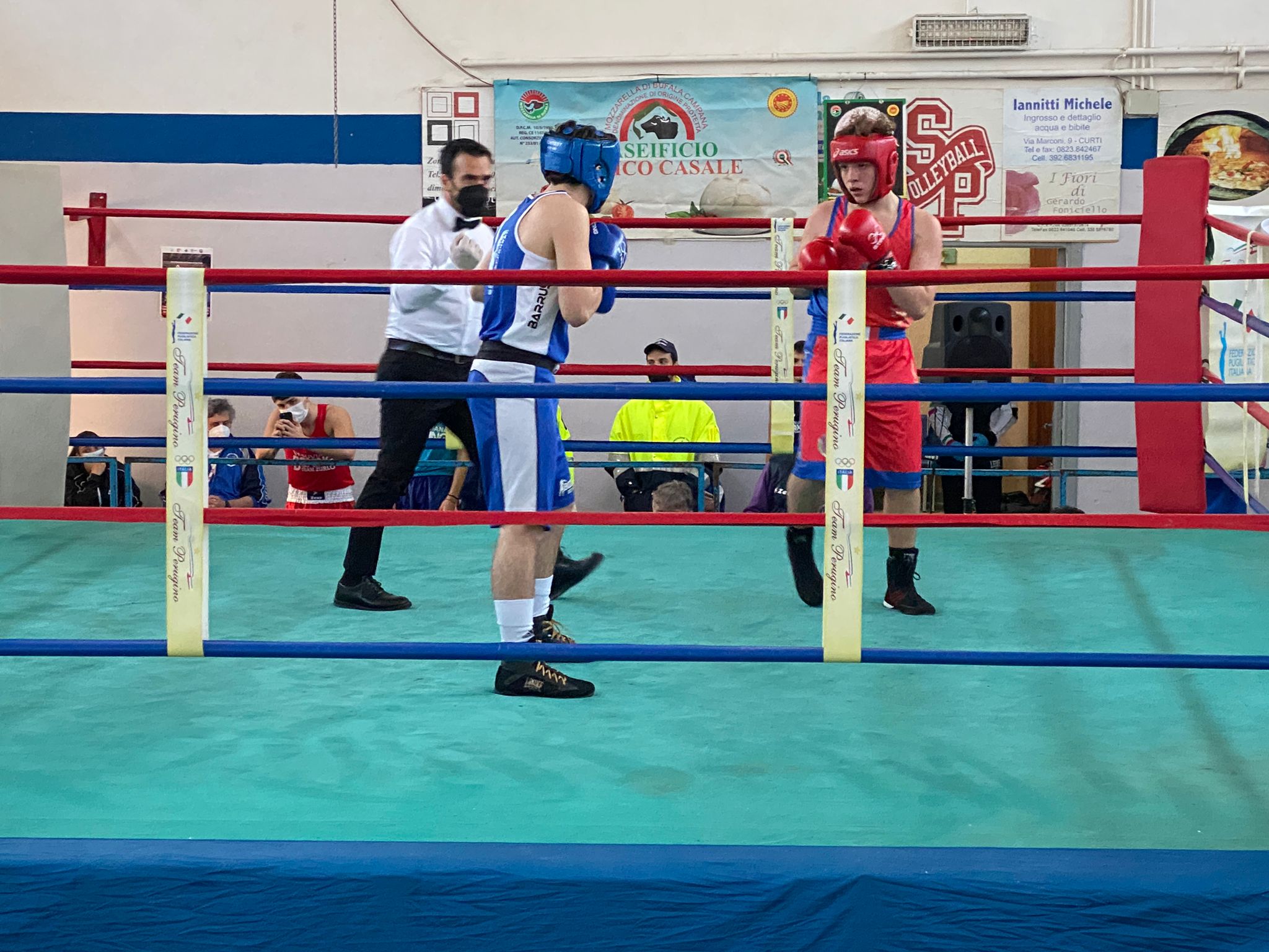 Un combattimento nella palestra di Via Verdi