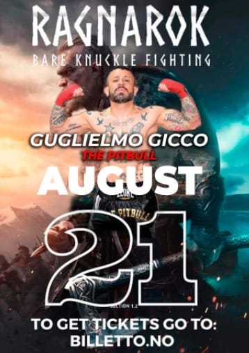 Gicco farà parte della spedizione italiana in Norvegia per il prestigioso Ragnarok, torneo di boxe a mani nude