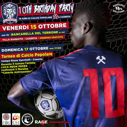 Il decimo compleanno degli RFC Lions Ska Caserta