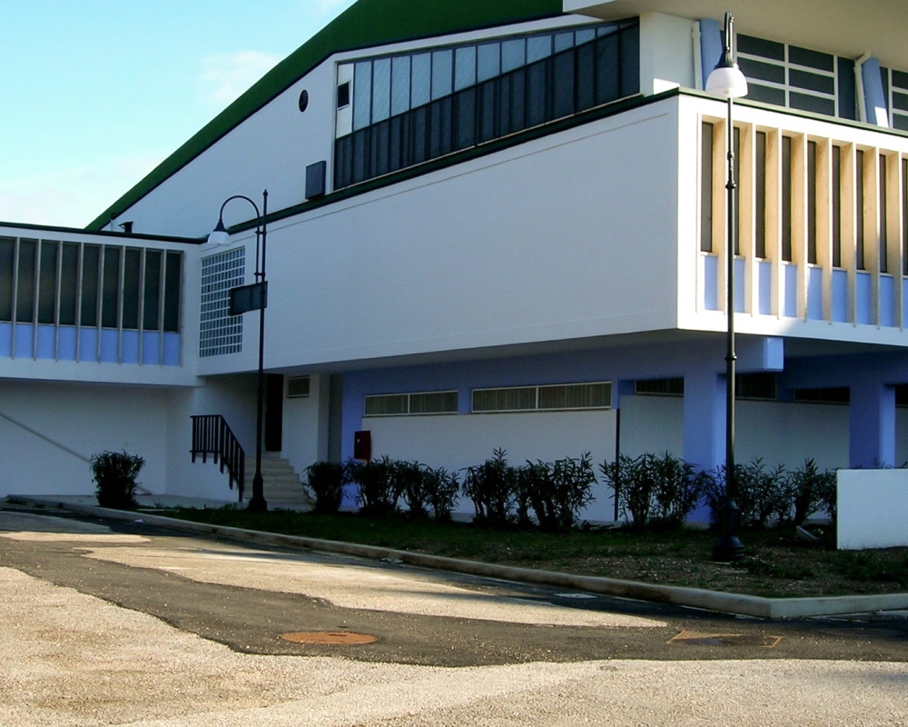 Il palasport di Via Medaglie d'Oro