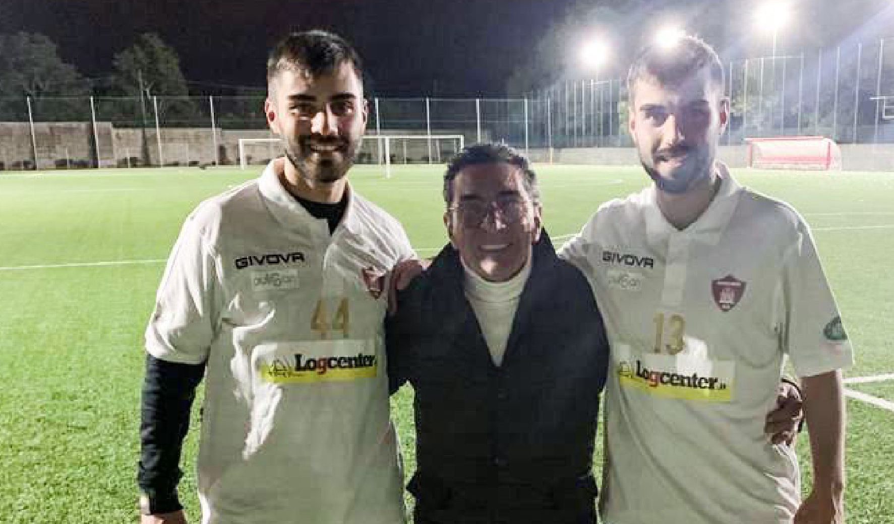 Giuseppe e Pasquale Allegretta insieme al presidente Maurizio Verdicchio