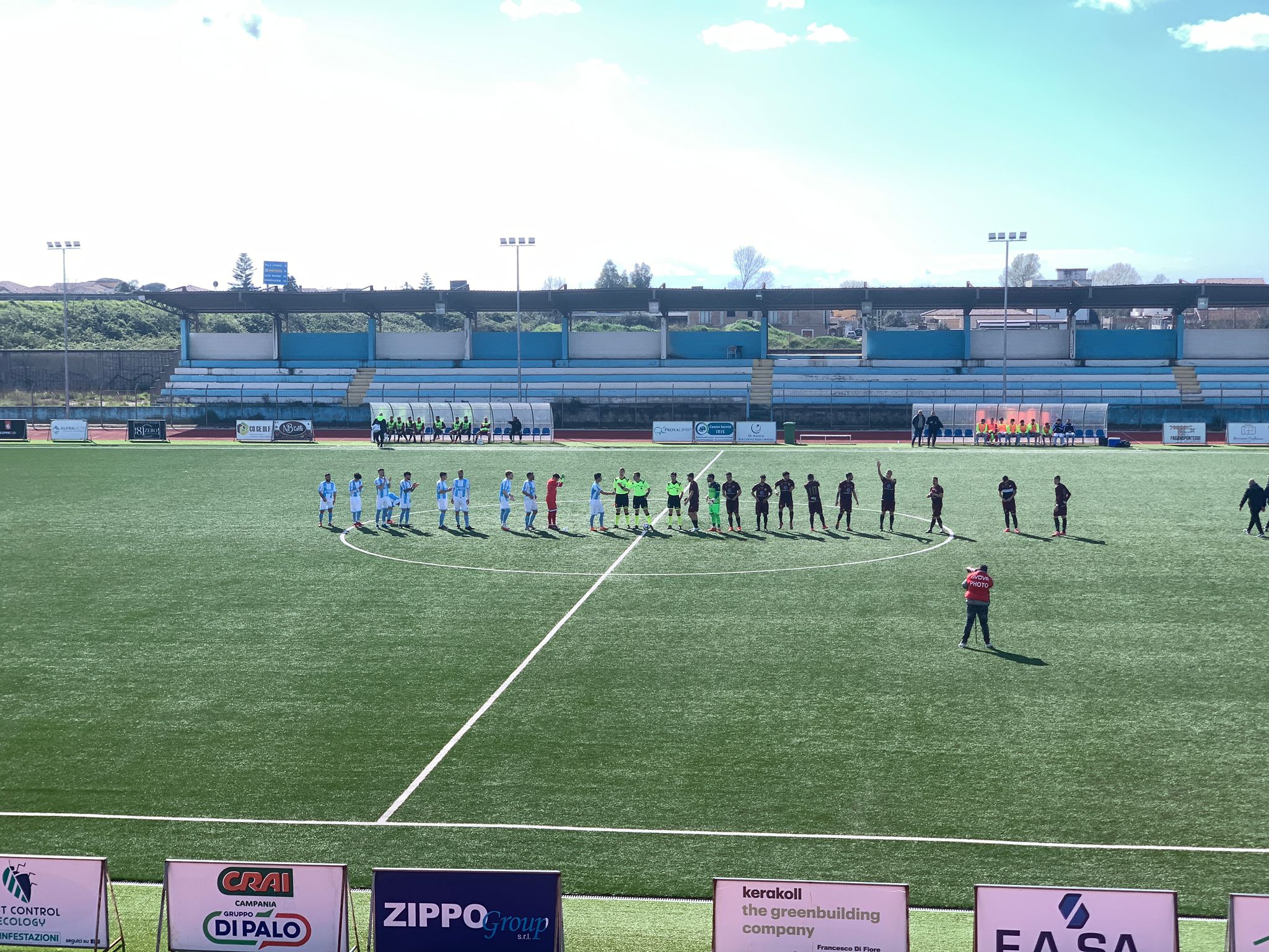 ALBANOVA, DISCHETTO STREGATO. I biancoazzurri frenano la Puteolana capolista con una prestazione gagliarda