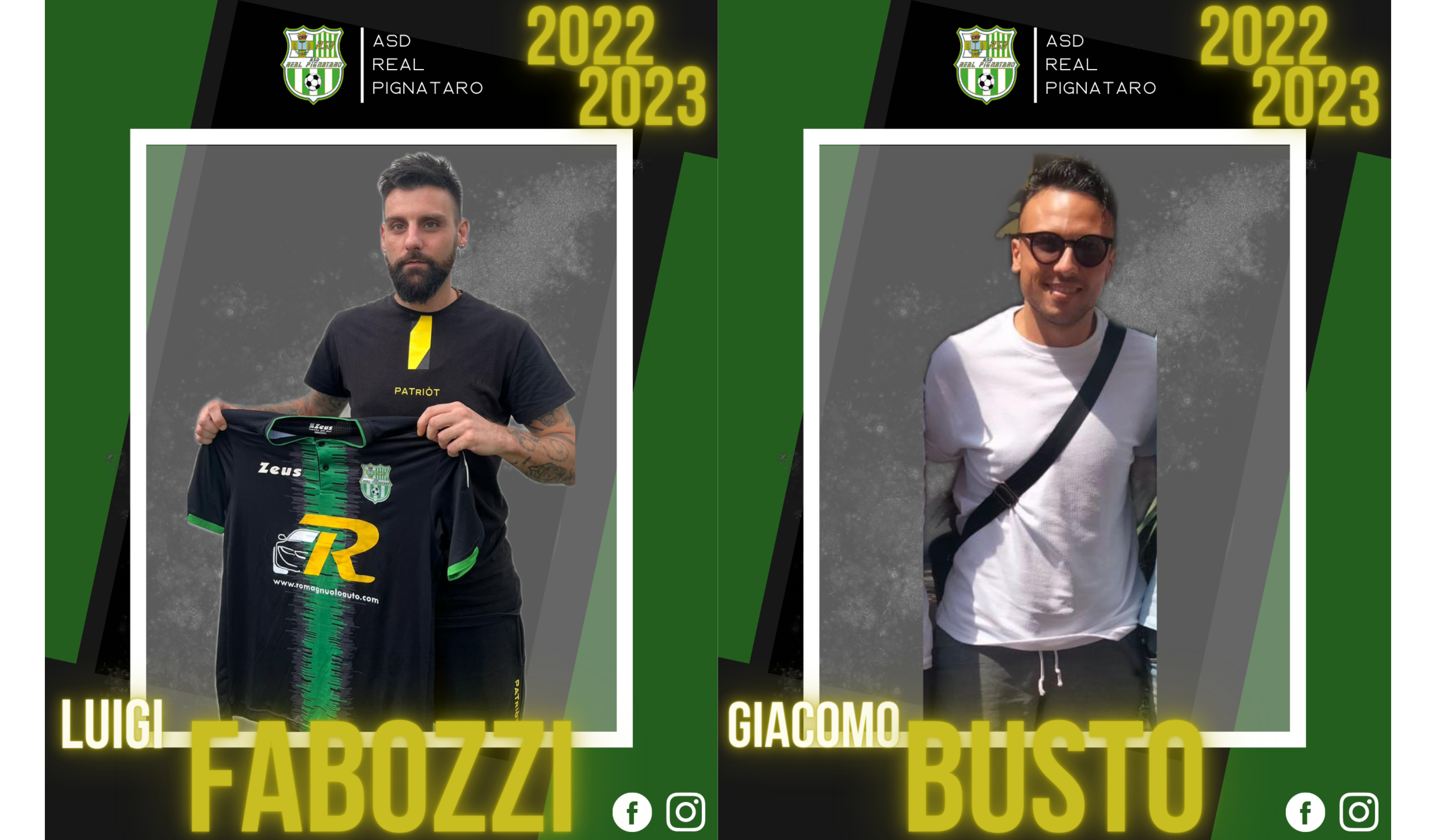 GRANDI COLPI PER IL REAL PIGNATARO – Il sodalizio biancoverde si è assicurato le prestazione del forte difensore Fabozzi e del bravo portiere Busto