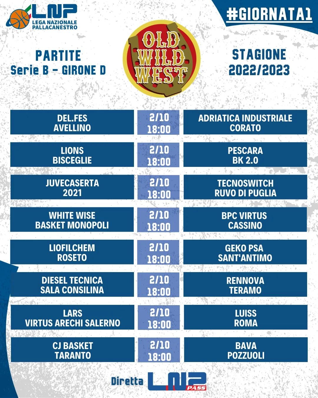 Sorteggiata la prima giornata di serie B. Esordio casalingo per la Juvecaserta