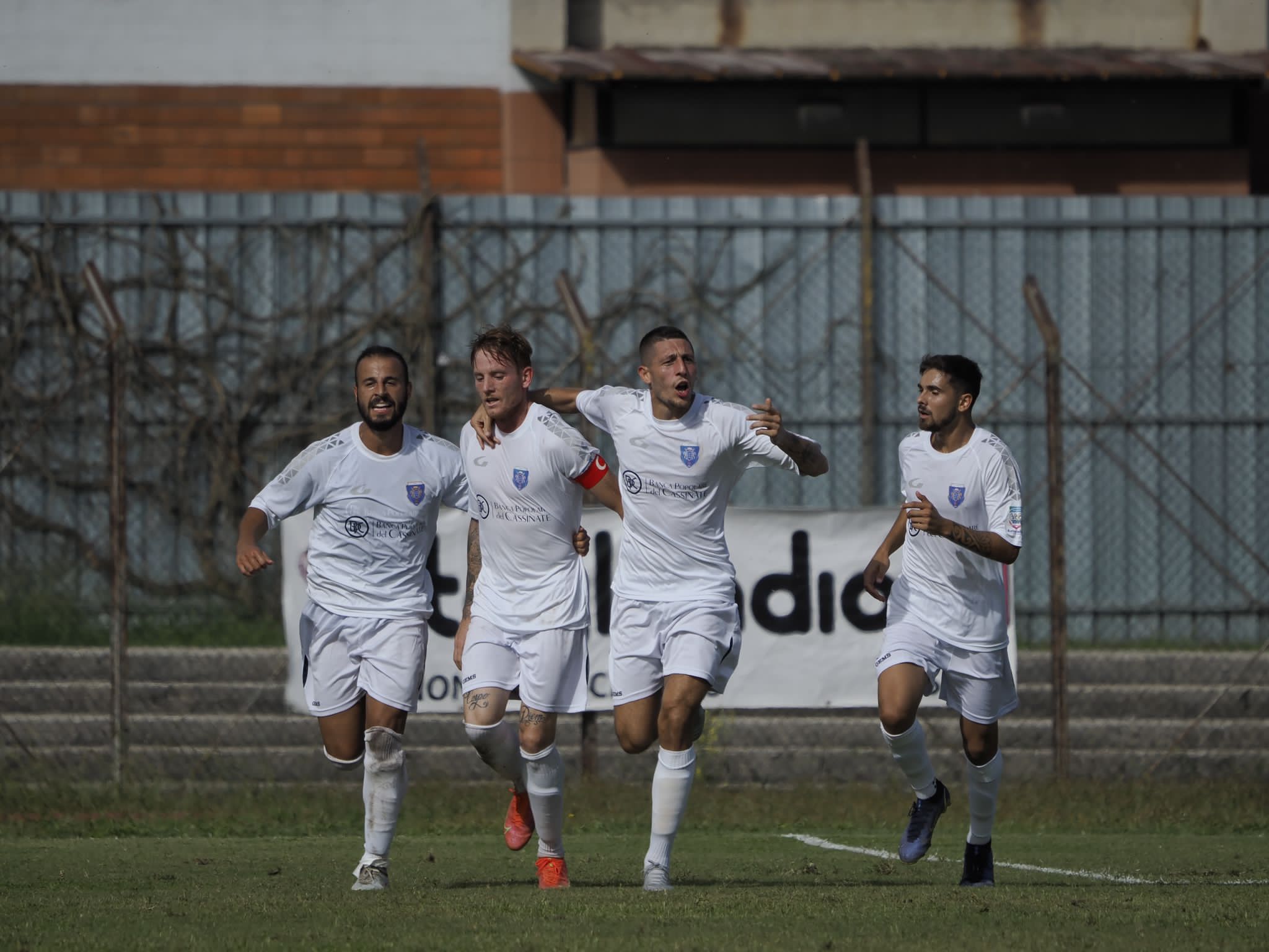 L’esultanza del Cassino (Foto Giuseppe Scialla)