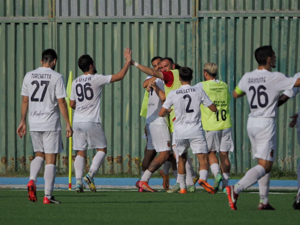 La Casertana riparte forte, espugnata Pomezia