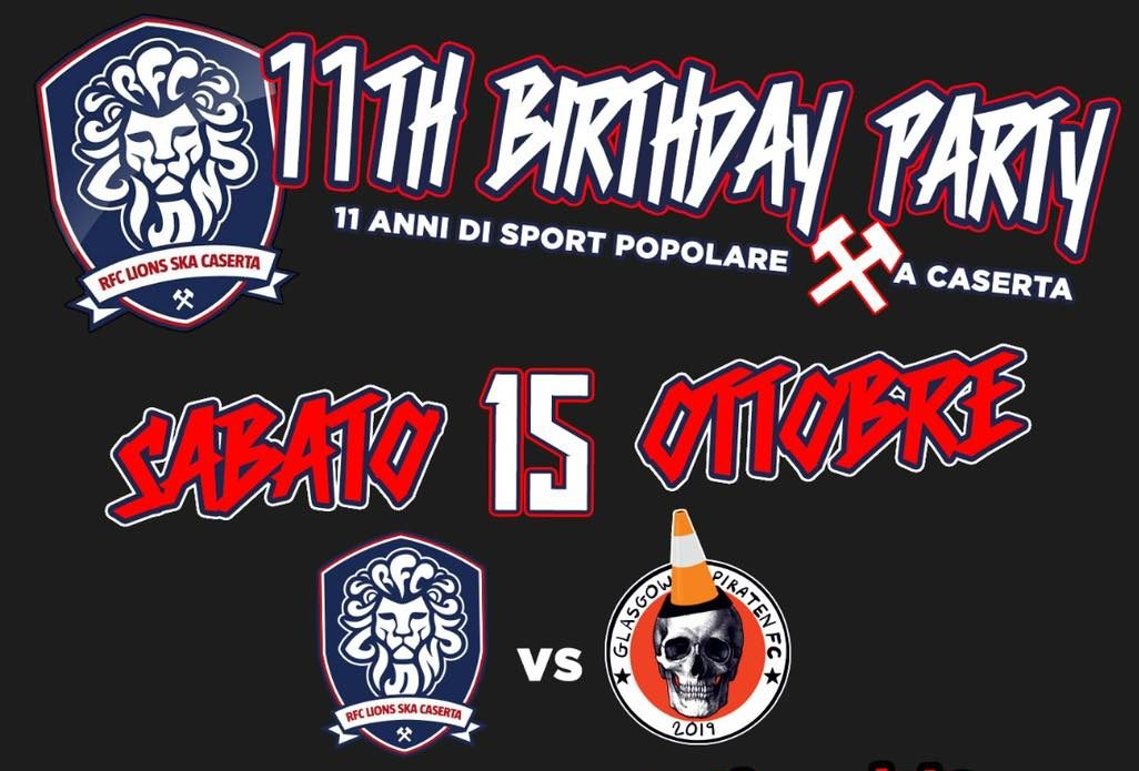 11 ANNI DI RFC LIONS SKA. Stasera il compleanno insieme ai Glasgow Piraten dalla Scozia