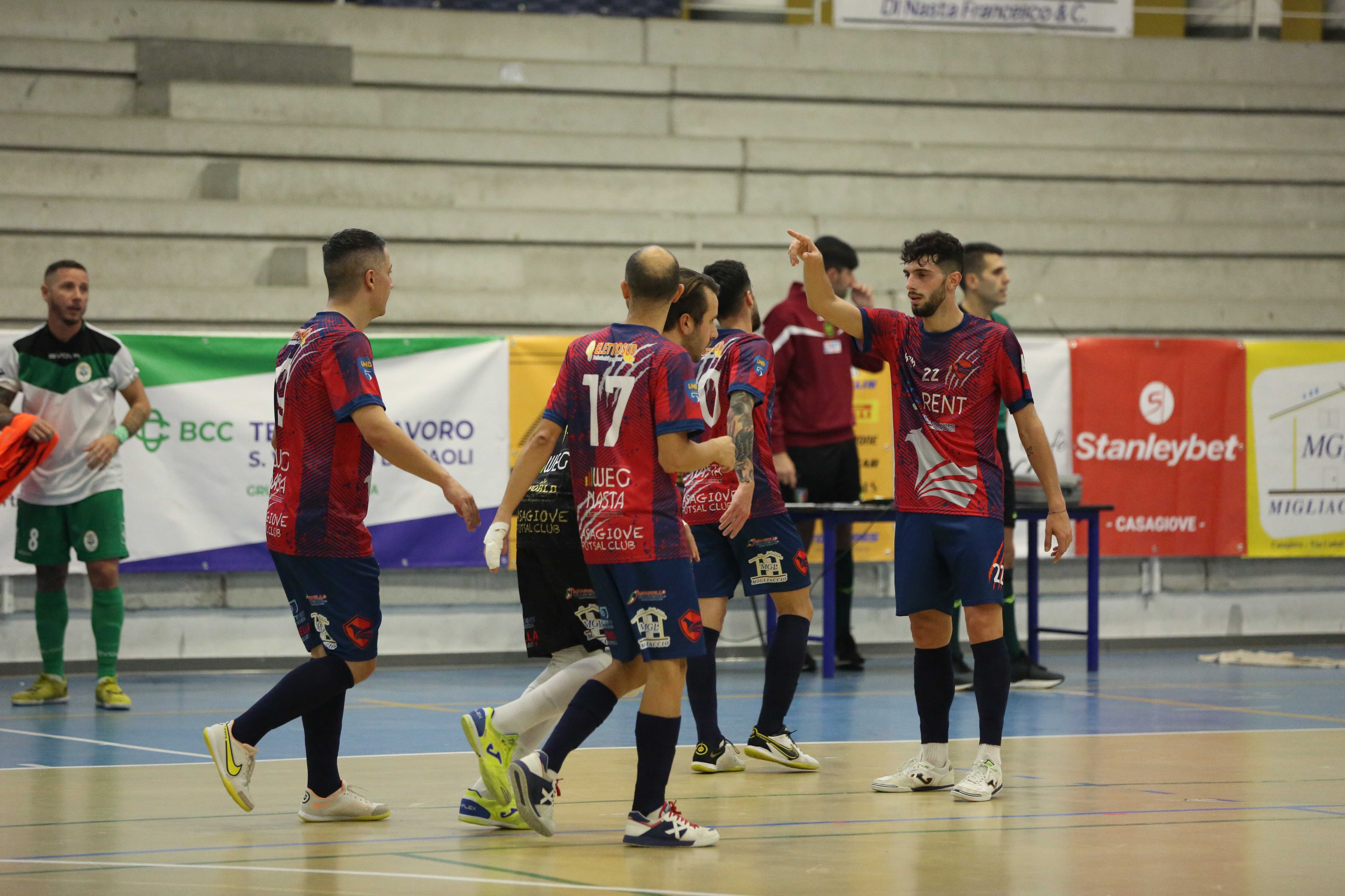 TERZA VITTORIA INTERNA. Casagiove re dei derby, anche l’Acerra si arrende ai rossoblù