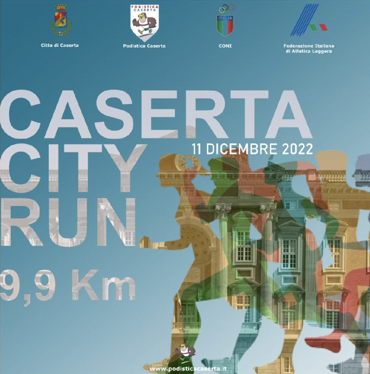 GARA PODISTICA DI 10 KM. L’11 Dicembre la 1ª edizione del ‘Caserta City Run’
