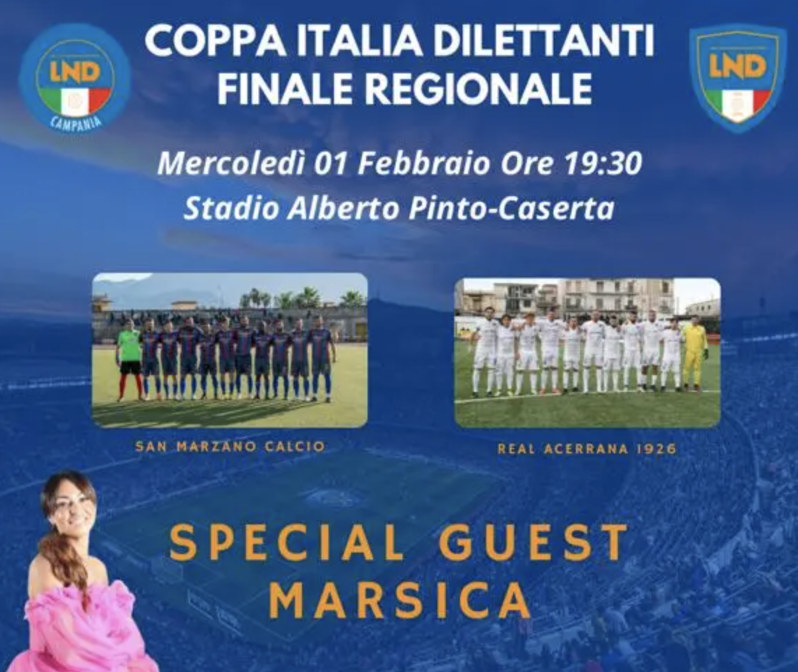 MERCOLEDI’ ALLE 19.30. Tutto pronto a Caserta per la finale di Coppa Italia San Marzano-Acerrana