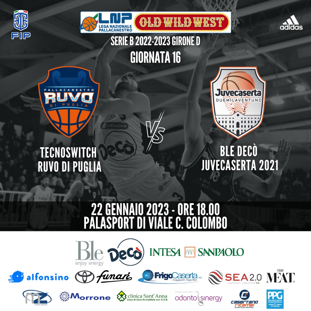 La Juvecaserta a Ruvo di Puglia per rialzare la testa