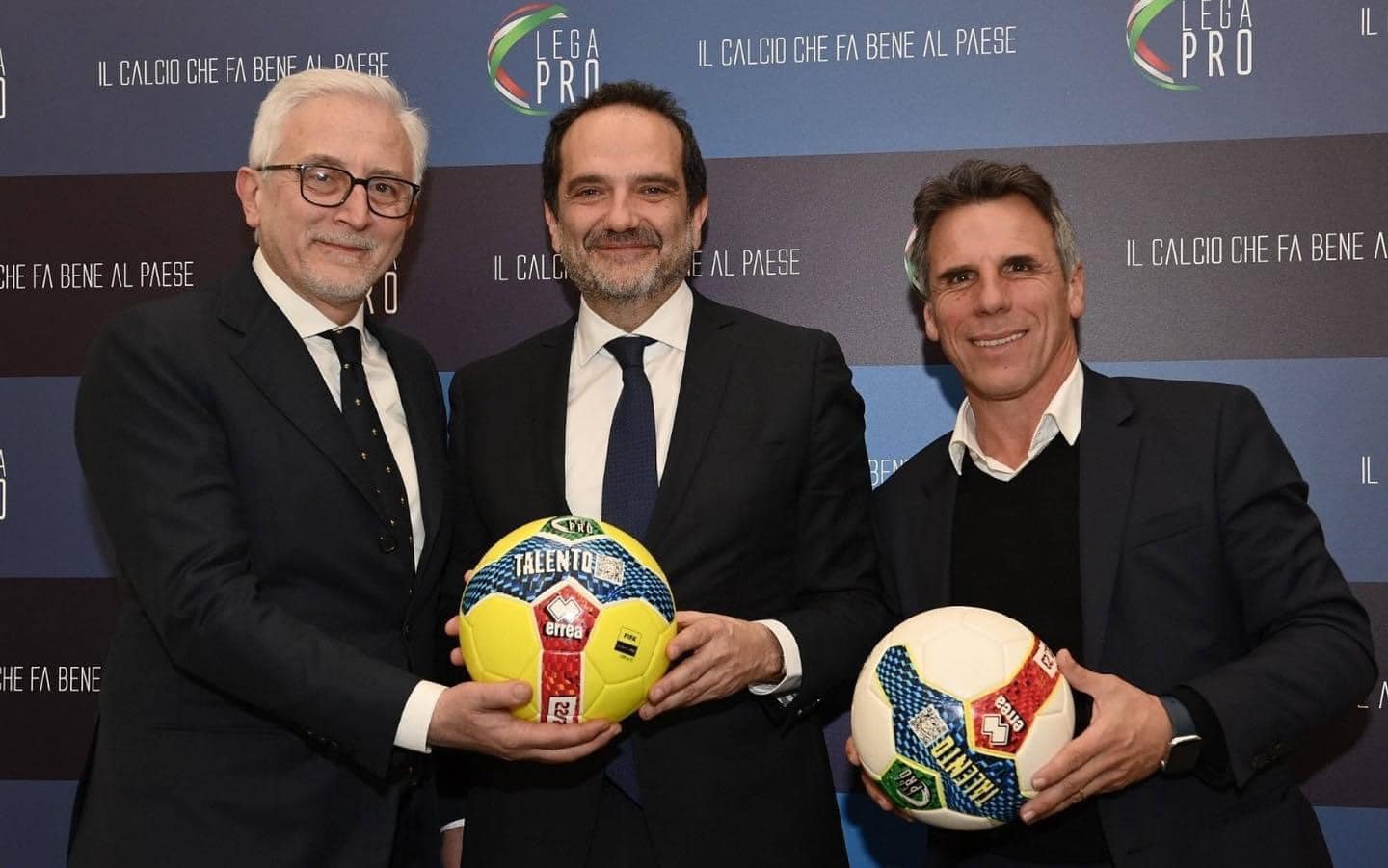 Giovanni Spezzaferri, Matteo Marani e Gianfranco Zola