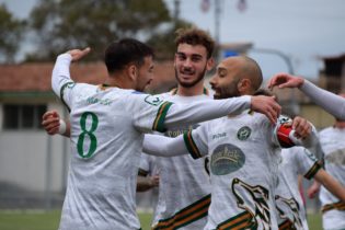Il Matese festeggia il goal, foto di Alessandra Ravone 