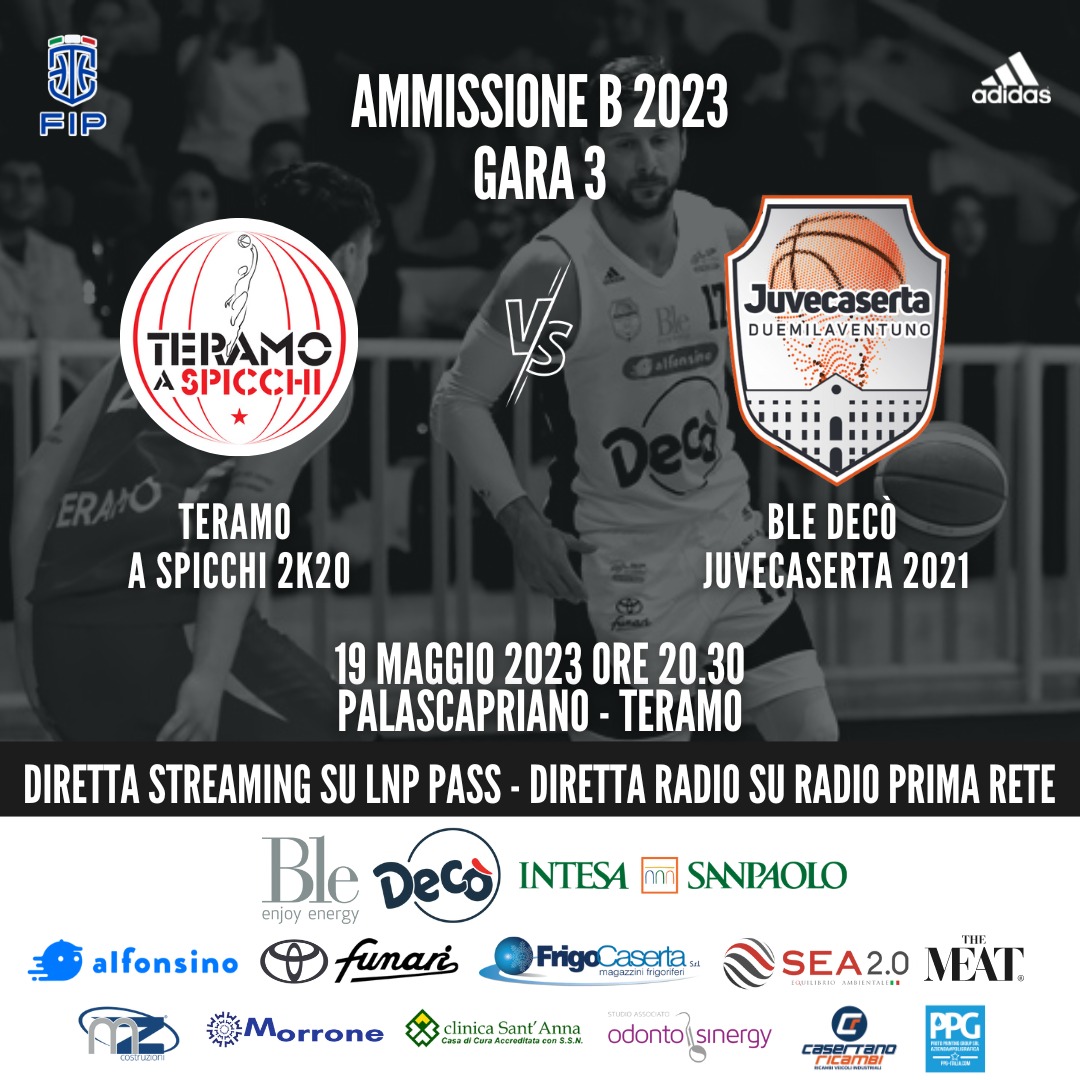 DOMANI A TERAMO. La Juvecaserta vuole chiudere il conto, coach Luise: “Determinante l’aspetto mentale”