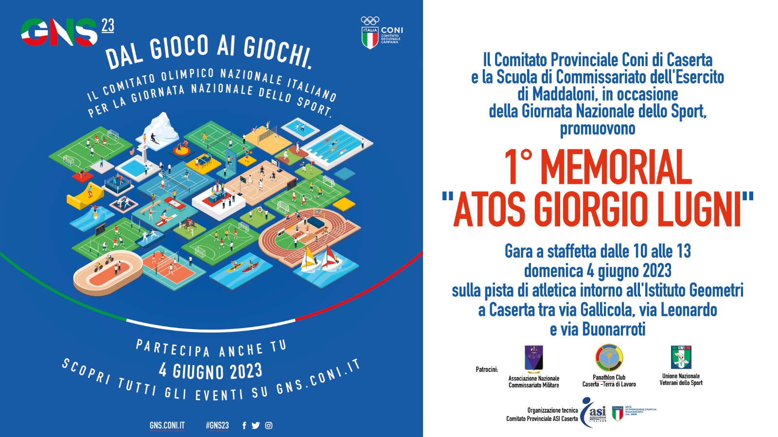 Il 4 giugno la Giornata dello Sport ricordando Atos Lugni