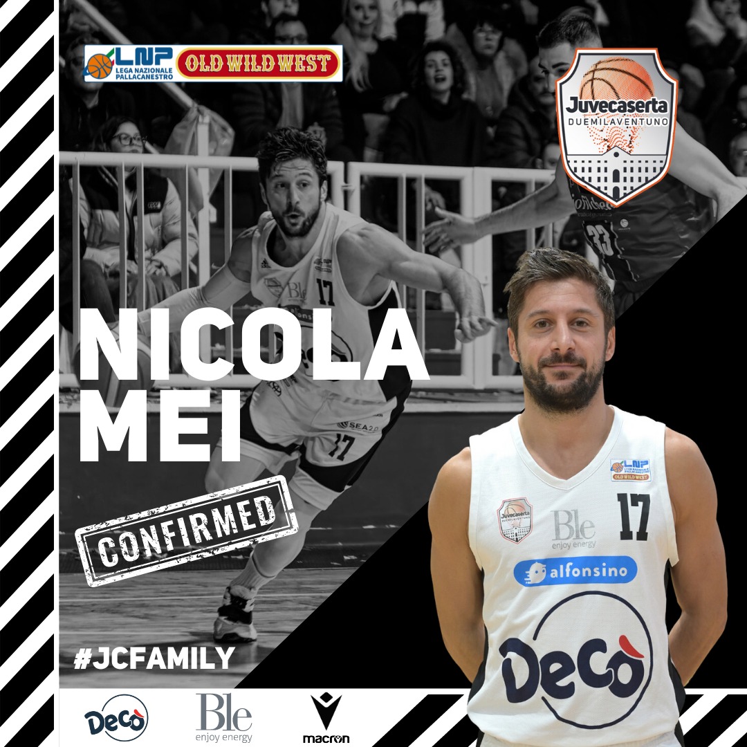 Juvecaserta, arriva la conferma per Nicola Mei