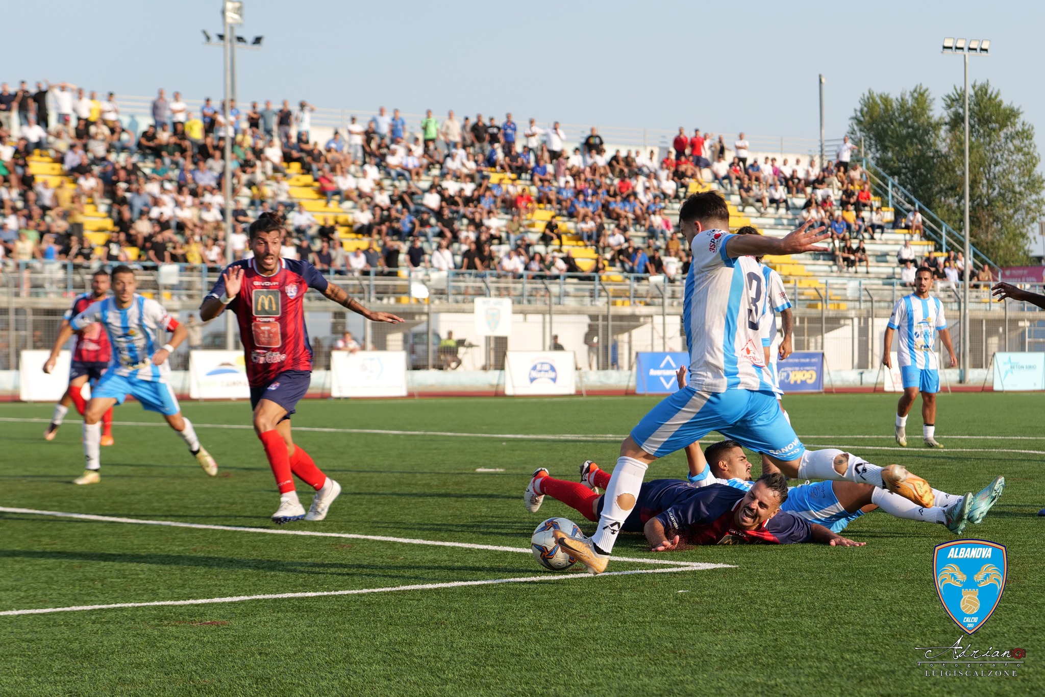 IL POMPEI ESPUGNA LO SCALZONE. Albanova domata dal grande ex: proteste per errori arbitrali