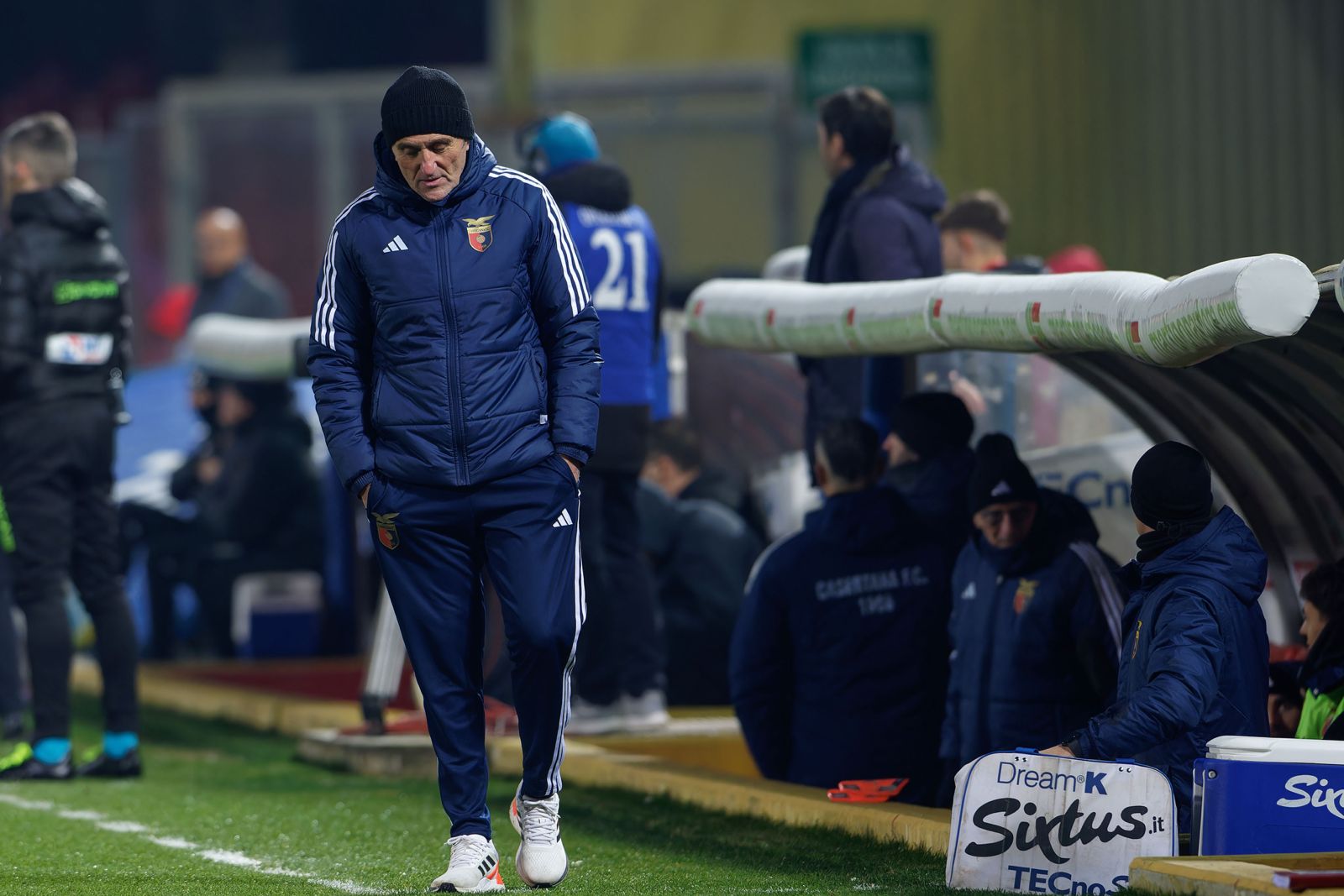 POST GARA BENEVENTO-CASERTANA. Cangelosi amaro: “Il gol di Berra viziato da un fallo, contento dei miei. Se il Benevento punta alla B anche noi possiamo inserirci”