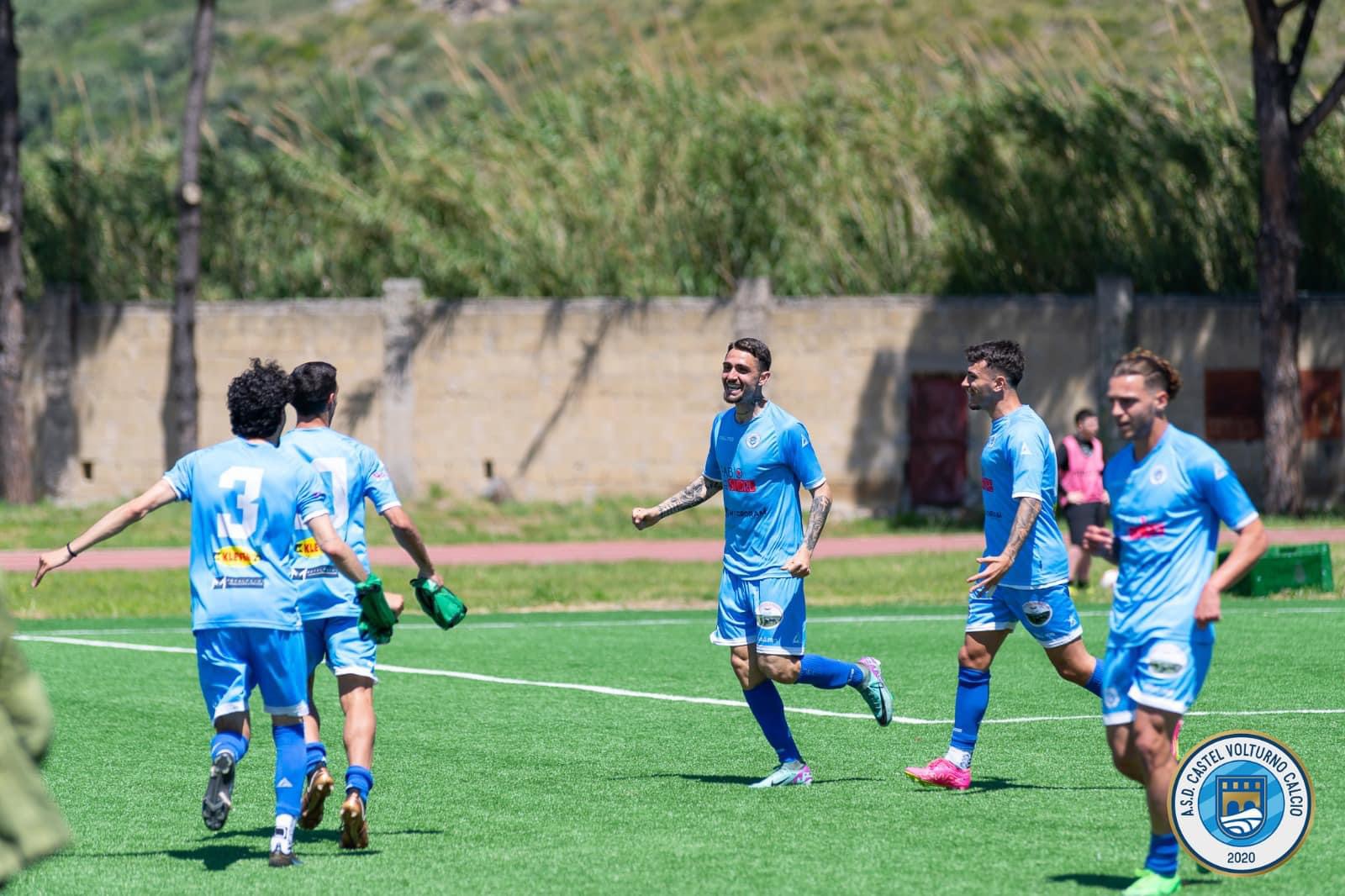 FINALE IN BELLEZZA PER IL CASTEL VOLTURNO. Vittoria pirotecnica contro il Montecalcio