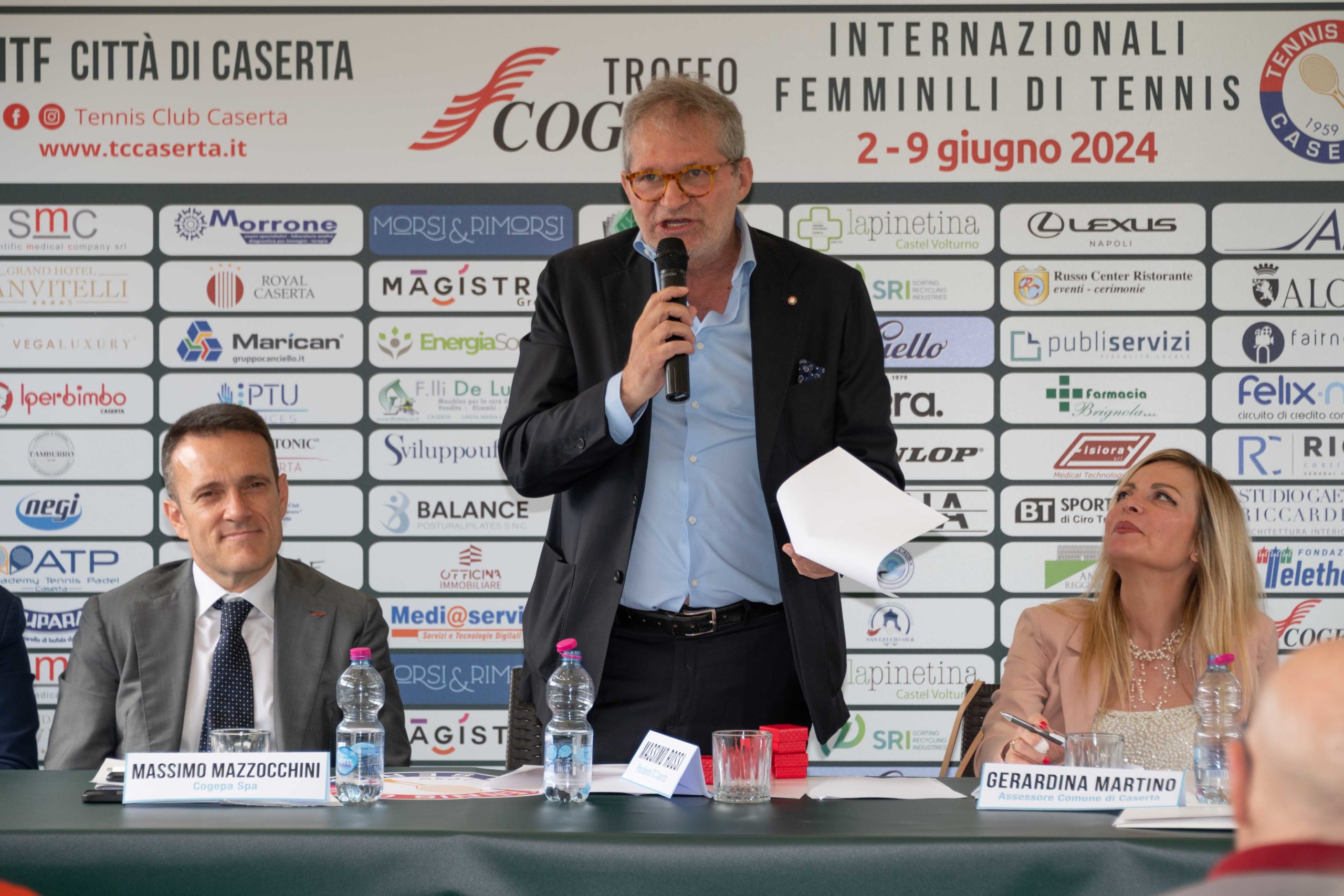 Presentata la 35ª edizione degli Internazionali Femminili Città di Caserta, il presidente Massimo Rossi: “Un appuntamento da rinnovare per altri 50 anni”