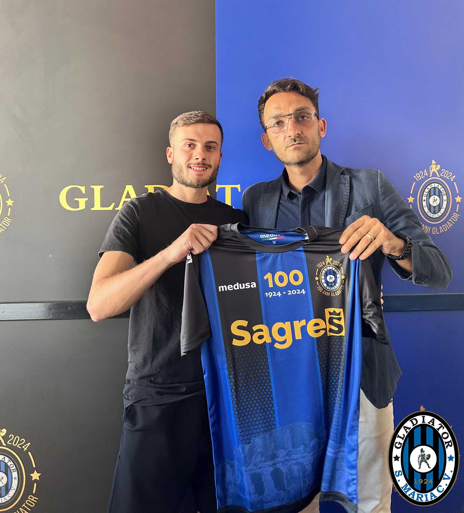 Il Gladiator riabbraccia Alessandro Caruso: “Qui è come una seconda casa. Sono tornato per riportare questi colori dove meritano”