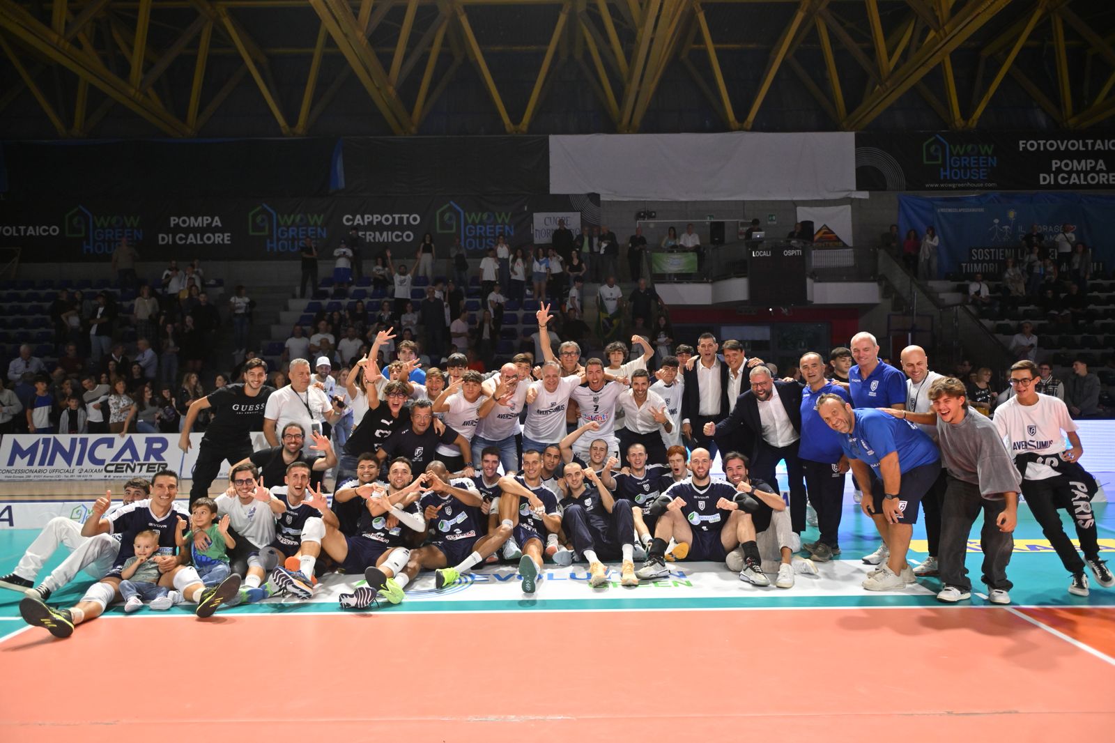 PalaJacazzi da urlo, la Evolution Green Aversa vince 3-0 con Palmi