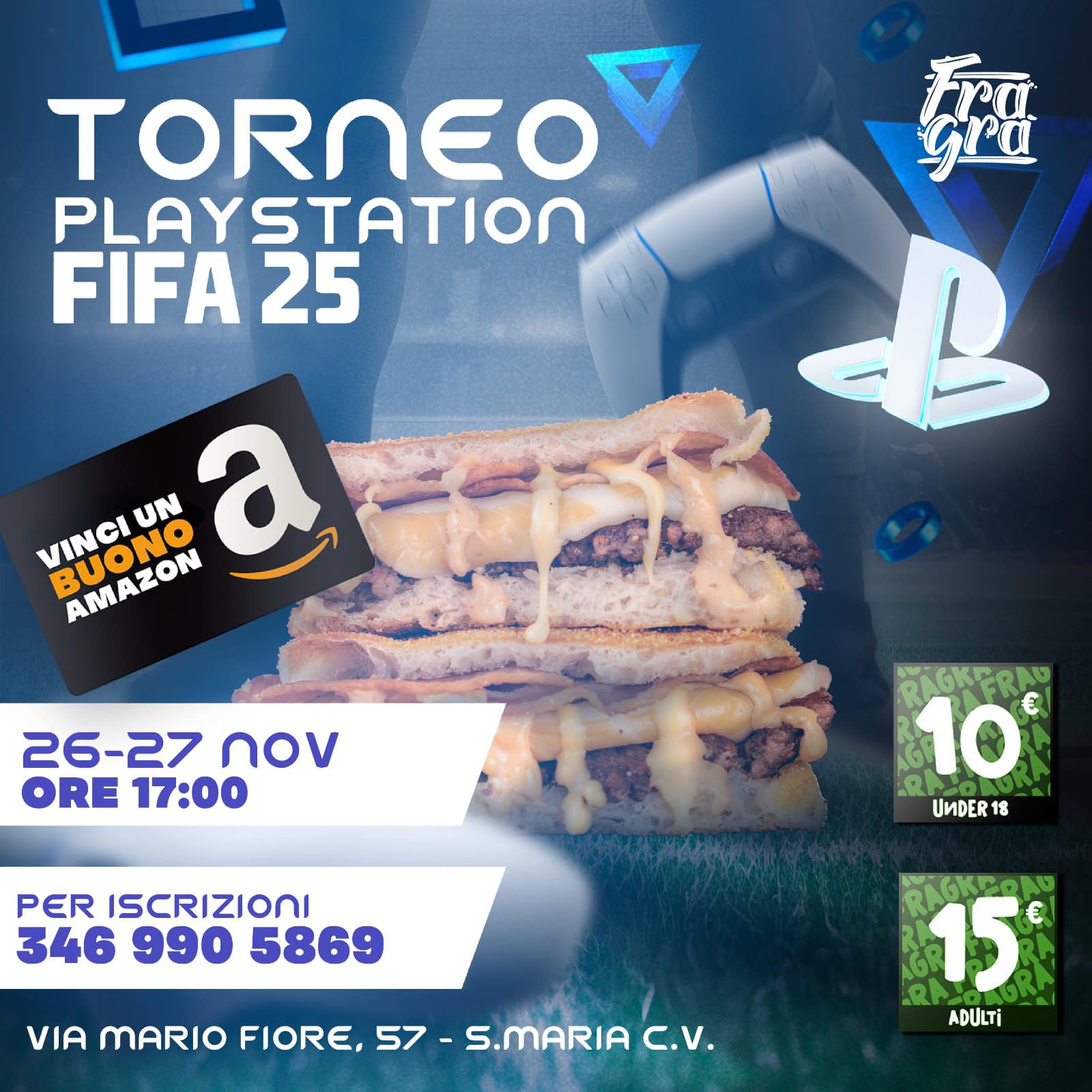 Fifa 25, il torneo da FraGrà in via M. Fiore a Santa Maria Capua Vetere