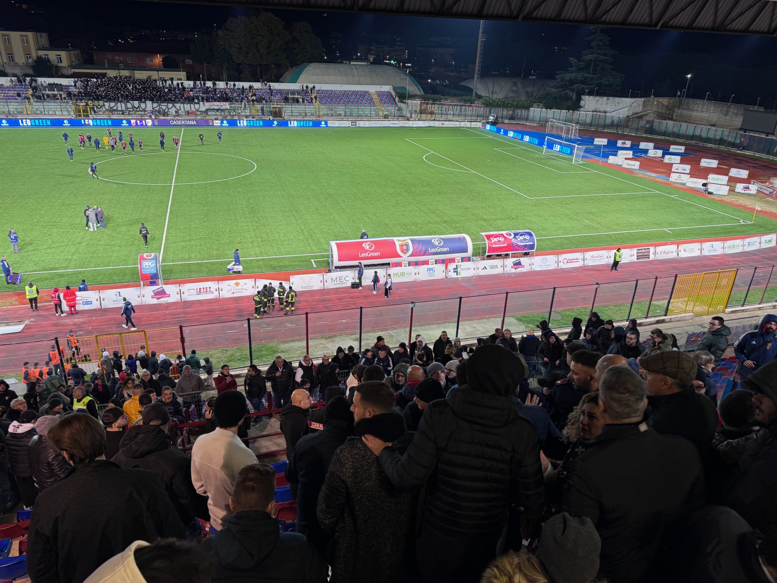 EPILOGO AMARISSIMO. D’Agostino gela la Casertana al ’93 e in tribuna si sfiora la rissa a fine partita