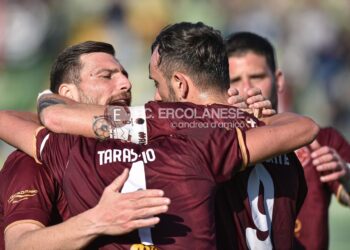 Al Solaro il Castel Volturno non ferma l’Ercolanese, è gioia granata