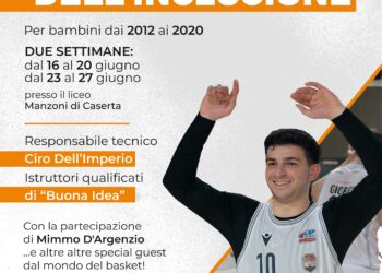 Juvecaserta, lunedì al via la prima settimana del campo estivo dell’inclusione