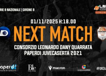 SABATO A PISTOIA. La Paperdì prova a ripartire, coach Lardo: “Quarrata avversario tenace e di carattere. Servirà lucidità e sacrificio”