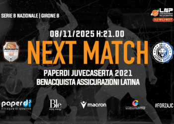 IL BIG MATCH. La Paperdi Juvecaserta sfida la capolista Latina, coach Lardo: “Avversario di grande esperienza. Massima attenzione in difesa”