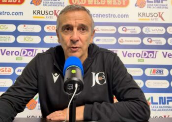 Il rammarico di coach Lardo: “Poche rotazione negli esterni, siamo arrivati stanchi a questa gara. Oggi qualcosa in attacco non ha funzionato”