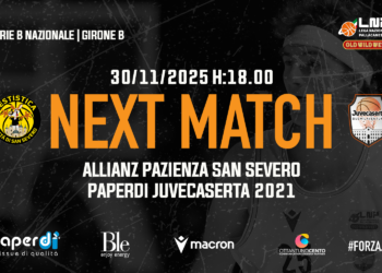 La Paperdì Caserta a San Severo per confermare il podio, Lardo: “Avversario tosto, campo difficile ma dovremo dimostrare il nostro valore”