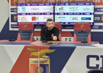 Casertana, Coppitelli: ”Senza la miglior prestazione abbiamo vinto. Voglio vincere sempre”