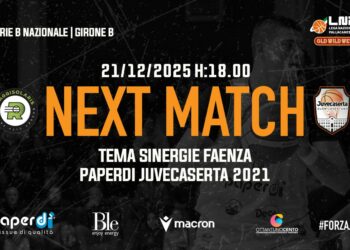 La Paperdì cerca altri due punti sotto l’albero, coach Lardo: “Faenza avversario forte e organizzato. Ci dovremmo far trovare pronti”