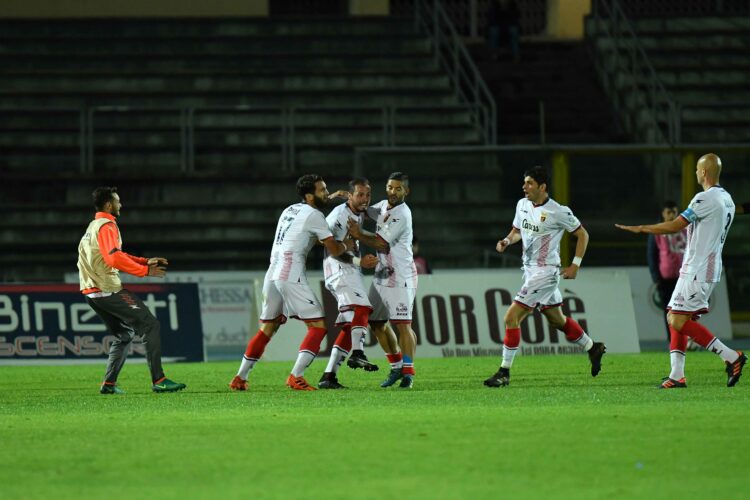 L'esultanza di Finizio nel 2018 (Foto Scialla)