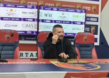 SALA STAMPA. Casertana, Coppitelli: “Squadra matura e attenta. Sognare la B? Lo spero”