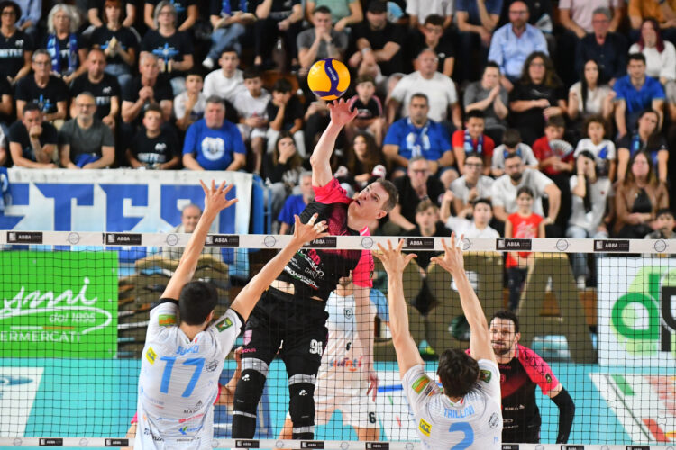 Serie A2 CREDEM BANCA Semifinal 3 match between Abba Pineto Volley and Virtus Aversa at Pala Santa Maria on April 29, 2026 in Pineto, Italy. (Photo by Andrea Iommarini/Abba Pineto Volley)