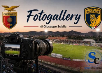 La Casertana non va oltre il pari col Giugliano e chiude al 5° posto, la fotogallery dell’incontro