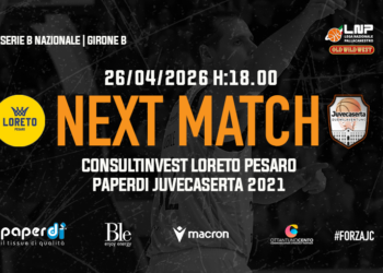 La Paperdi a Pesaro per assicurarsi il secondo posto, coach Lardo: “Loreto agguerrito ma dovremo imporre la nostra mentalità”