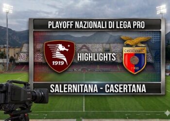 VIDEO. La Casertana fa paura alla Salernitana ed esce dai playoff tra gli applausi. Gli highlights dell’incontro