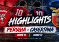 GIOVANILI. Sabato amaro per la Casertana: under 15 e 17 sconfitte a Perugia
